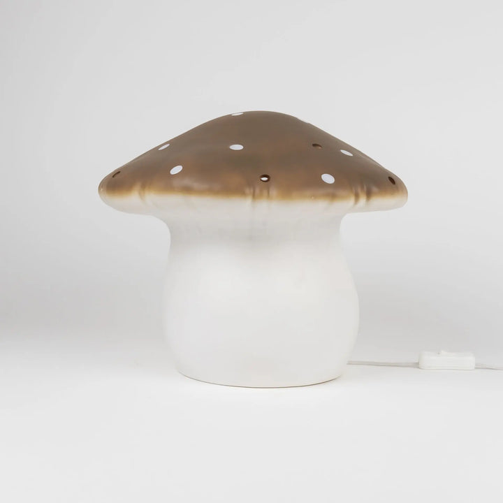 LAMP LARGE MUSHROOM CHOCO