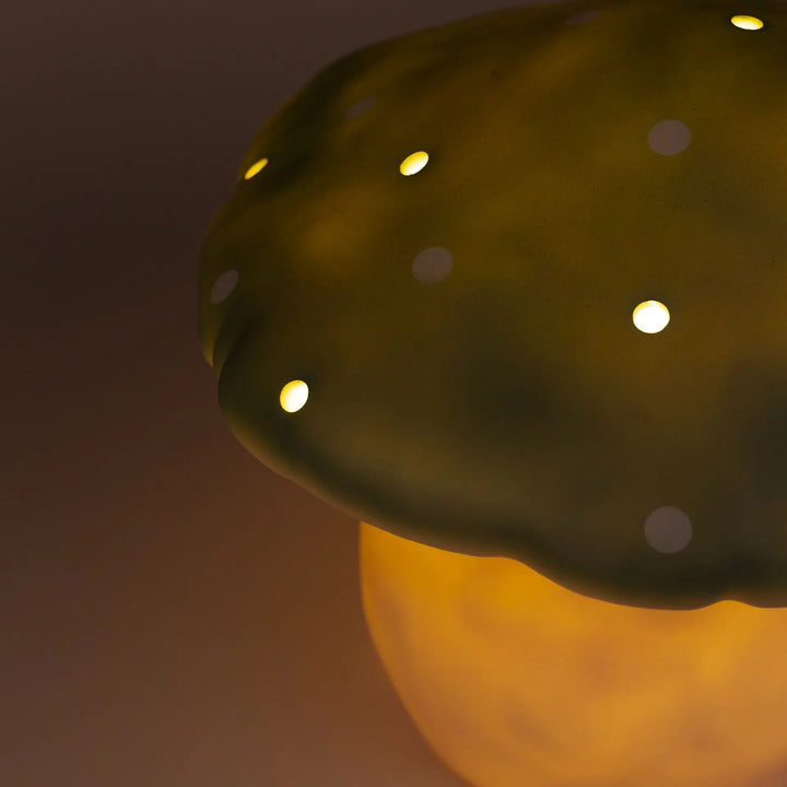 LAMP LARGE MUSHROOM ALMOND