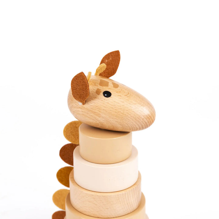 WOODEN PYRAMID GIRAFFE LEONIE