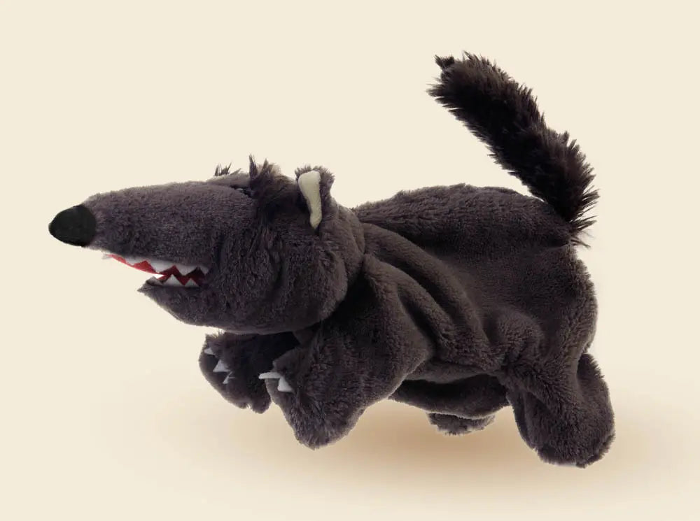 HANDPUPPET BLACK WOLF