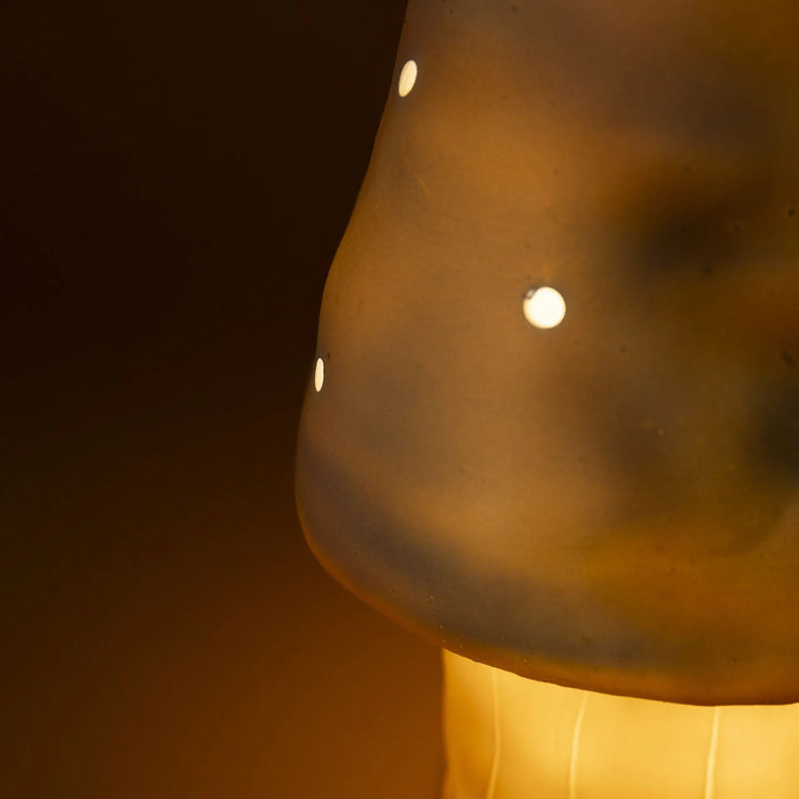LAMP SMALL MUSHROOM  BLUE