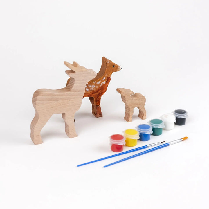 WOODEN DEER TO PAINT