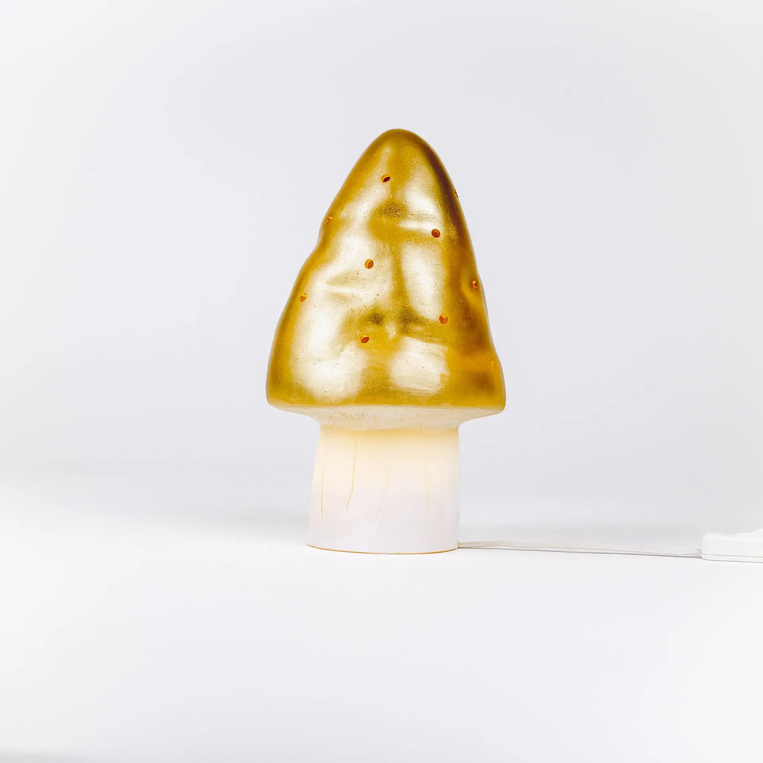LAMP SMALL MUSHROOM GOLD