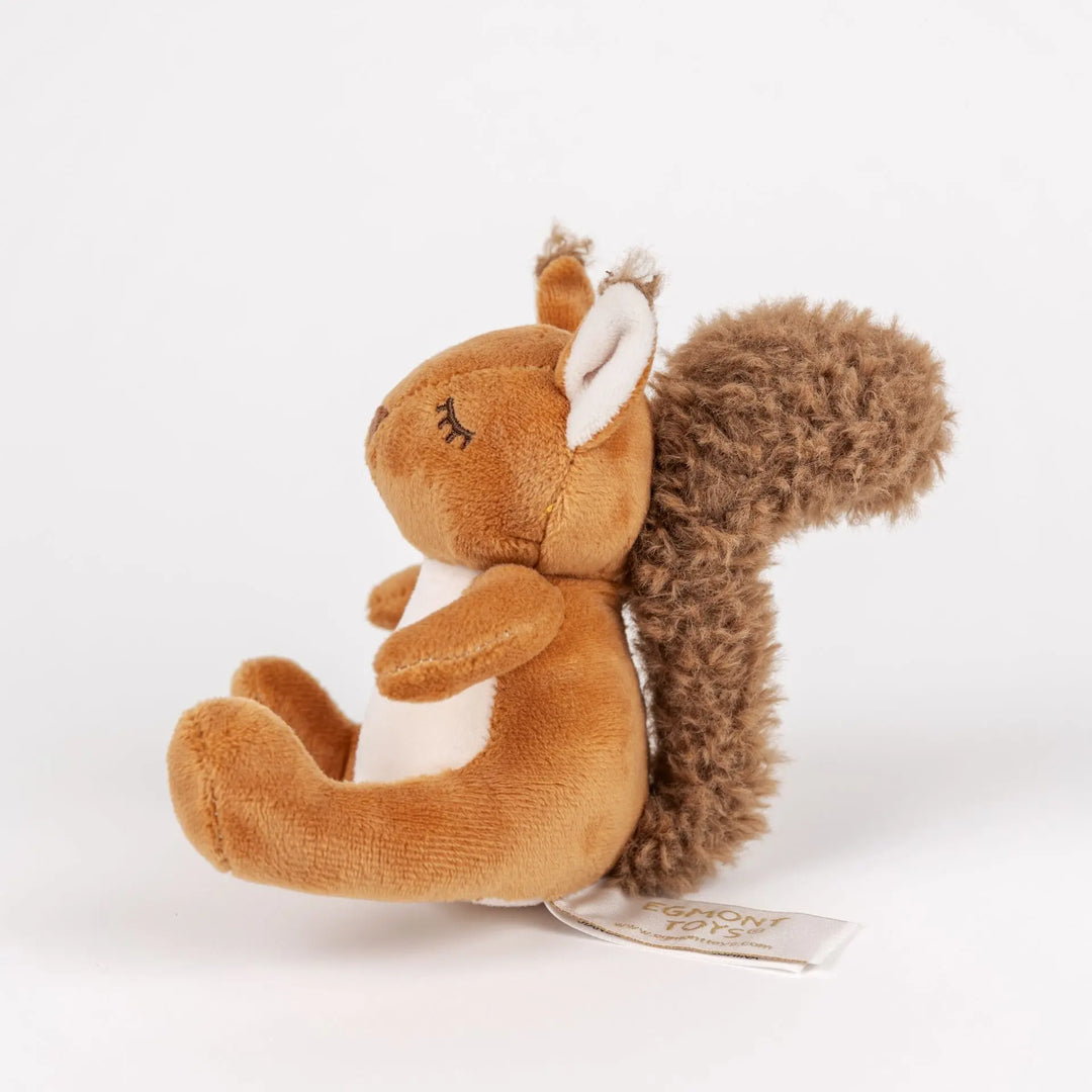 Plush Squirrel Toy | Velvety & Embroidered | Egmont Toys