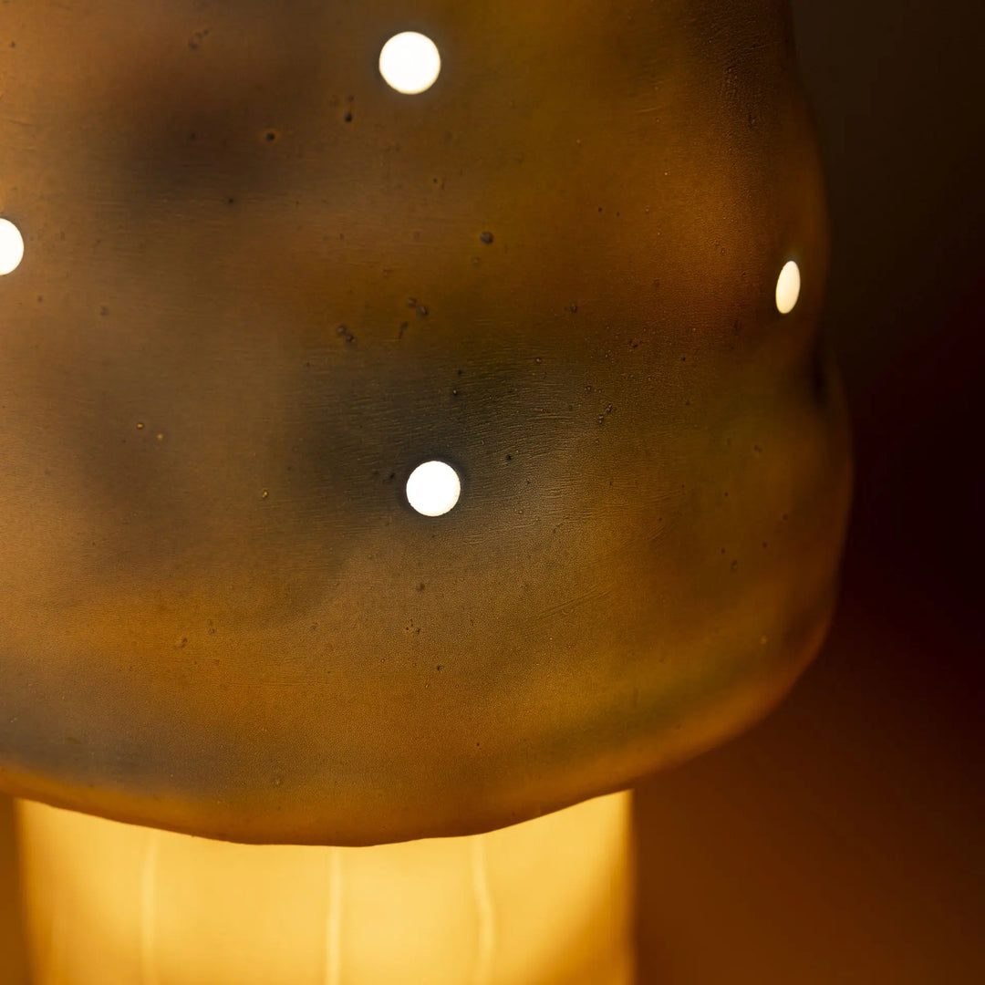 LAMP SMALL MUSHROOM  BLUE
