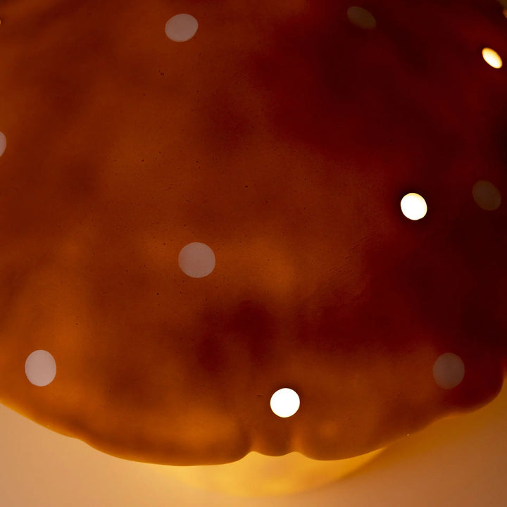 LAMP LARGE MUSHROOM CHOCO