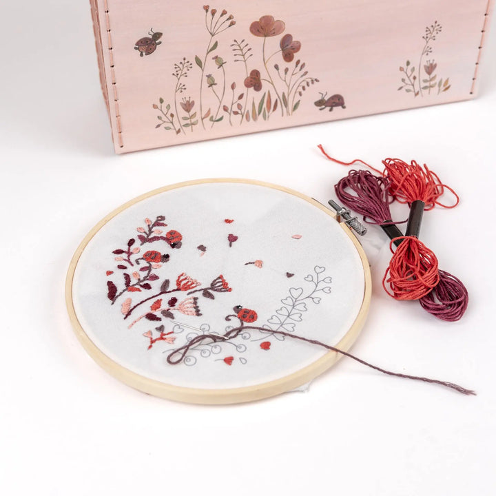 EMBROIDERY KIT LADYBUGS