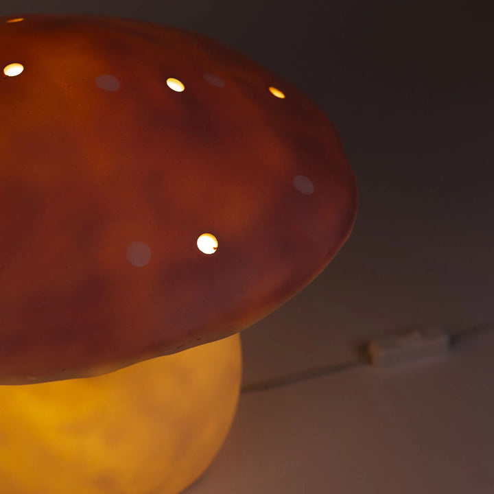 LAMP LARGE MUSHROOM VINTAGE PINK