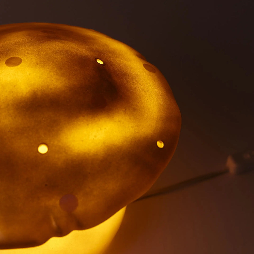 LAMP MUSHROOM MEDIUM COPPER