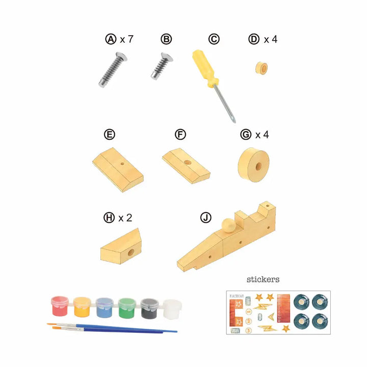 DIY WOODEN RACECAR