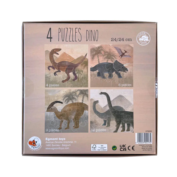4 PUZZELS DINOSAUR