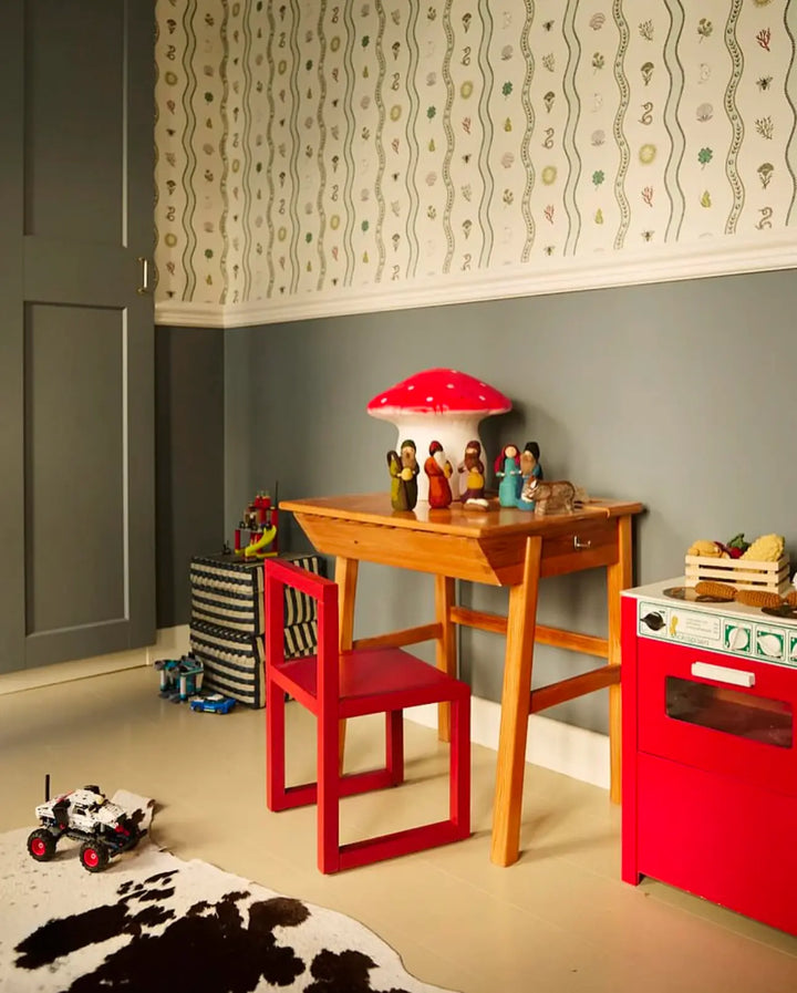 LAMP MUSHROOM MEDIUM RED
