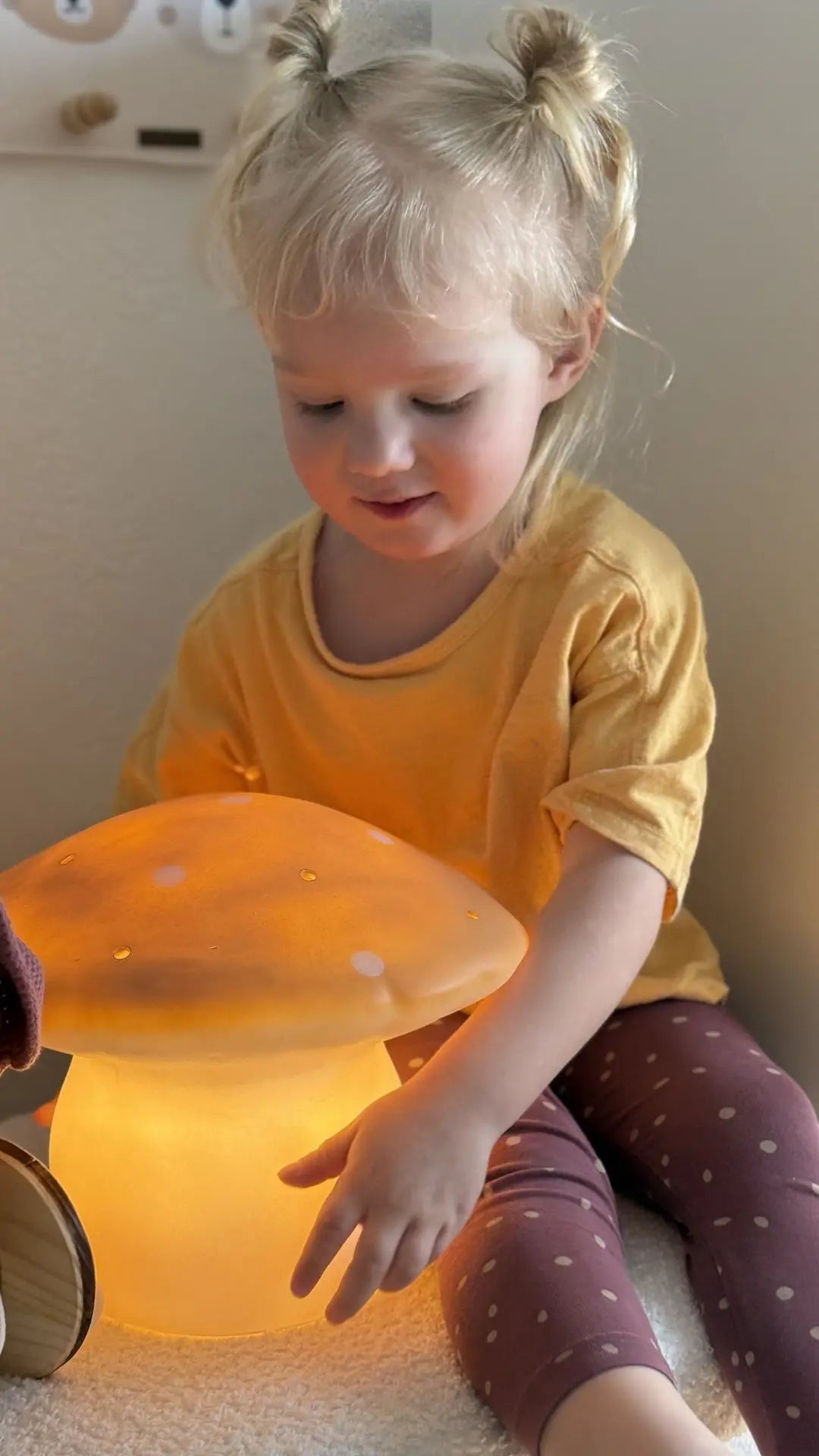 LAMP LATGE MUSHROOM MOKKA