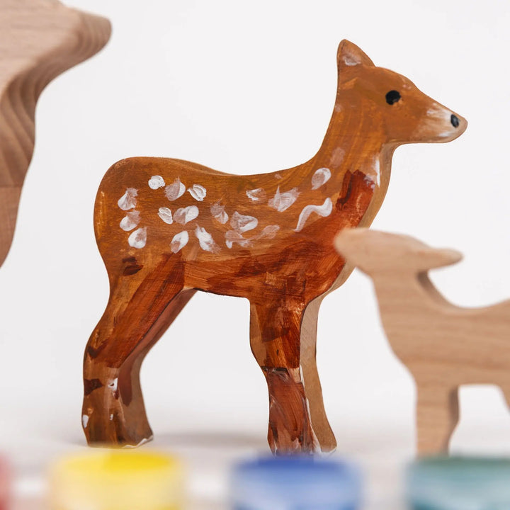 WOODEN DEER TO PAINT