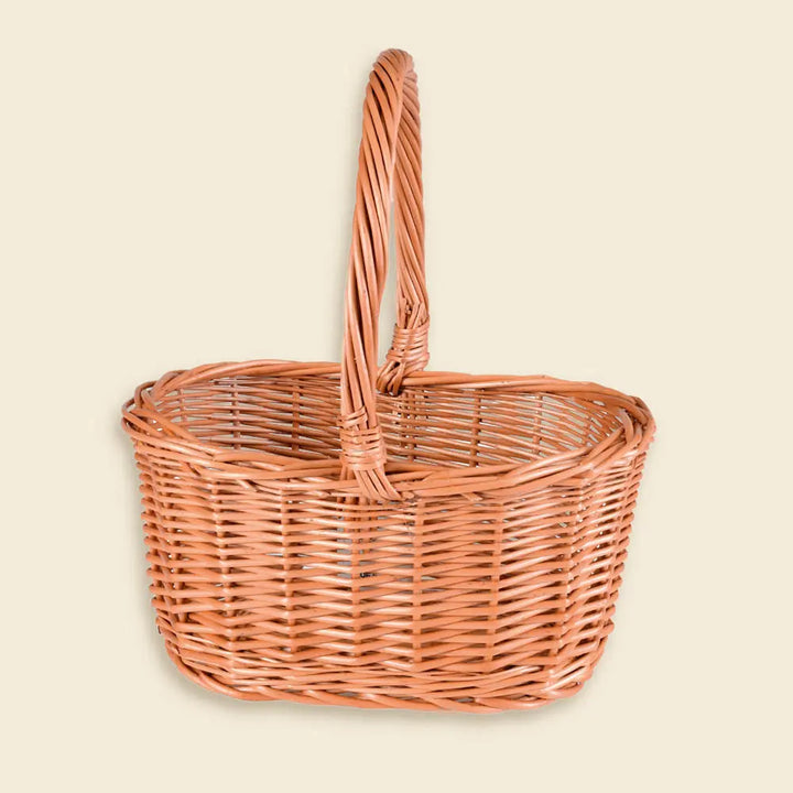 WICKER BASKET WITH BIG HA