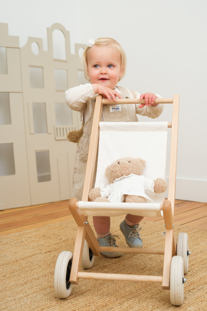 WOODEN BUGGY WITH NATURAL