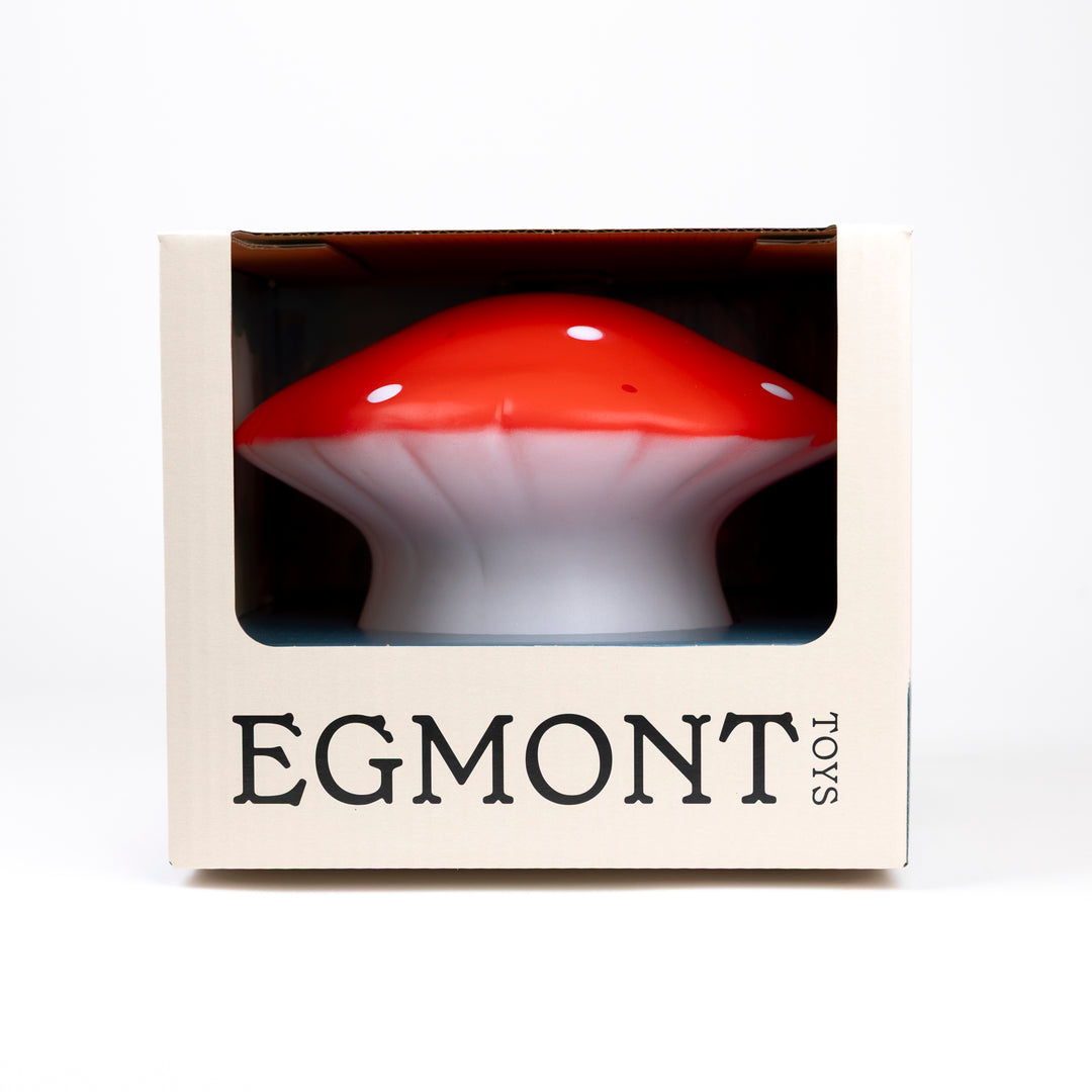 Mushroom lamp in its gift box