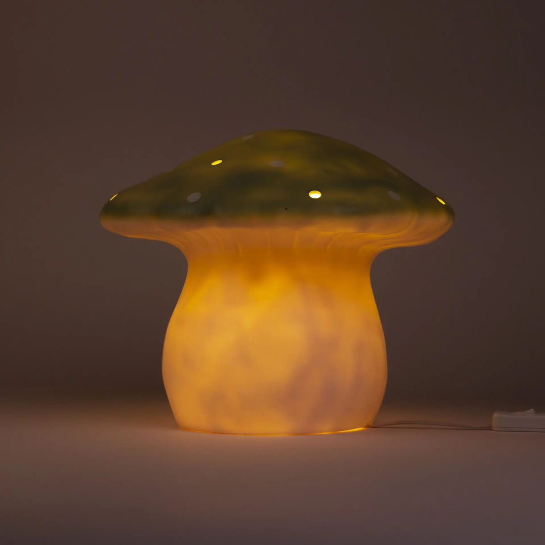 LAMP LARGE MUSHROOM ALMOND