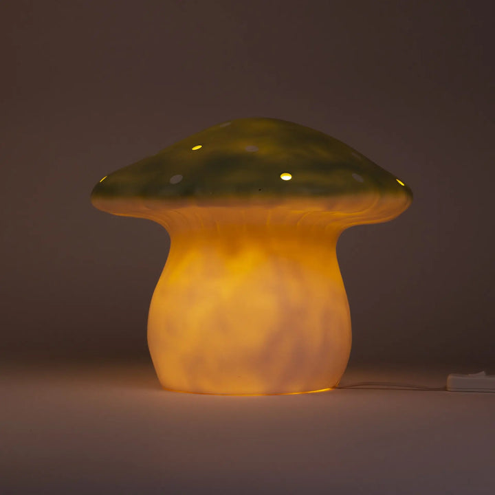 LAMP LARGE MUSHROOM ALMOND