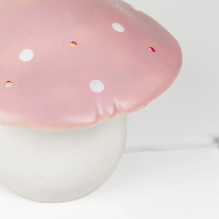 LAMP MUSHROOM MEDIUM VINTAGE PINK