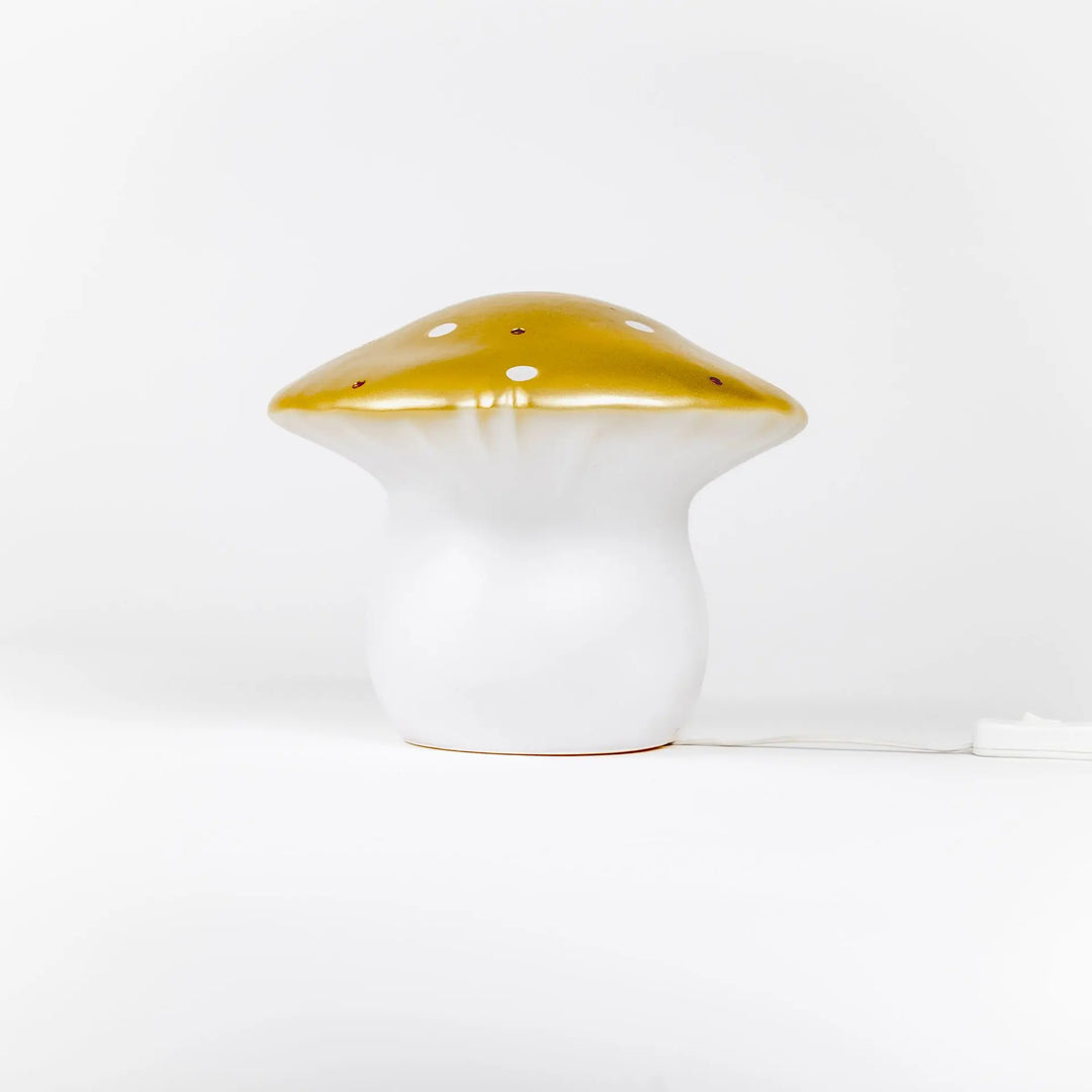LAMP MUSHROOM MEDIUM GOLD