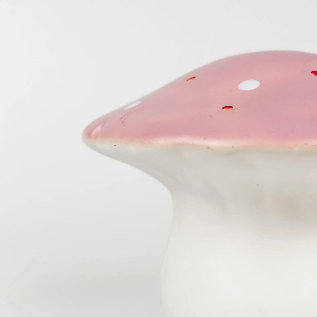 LAMP MUSHROOM MEDIUM VINTAGE PINK