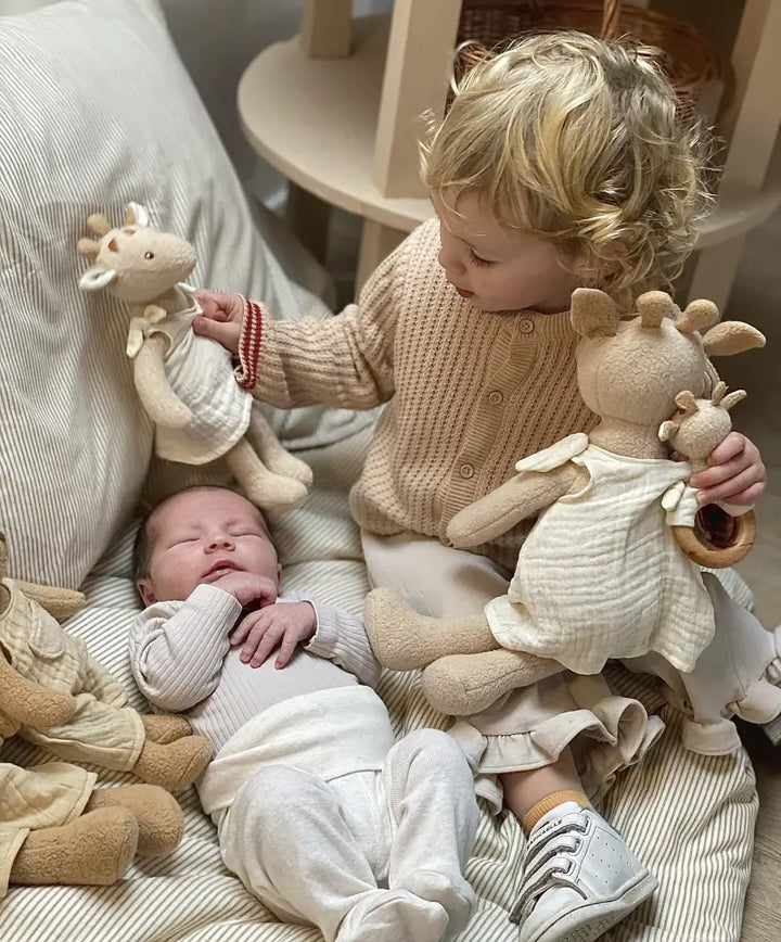 LEONIE GIRAFFE RATTLE WOOD