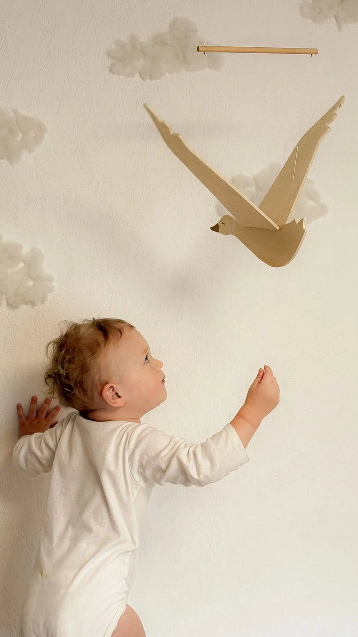 WOODEN FLYING GOOSE