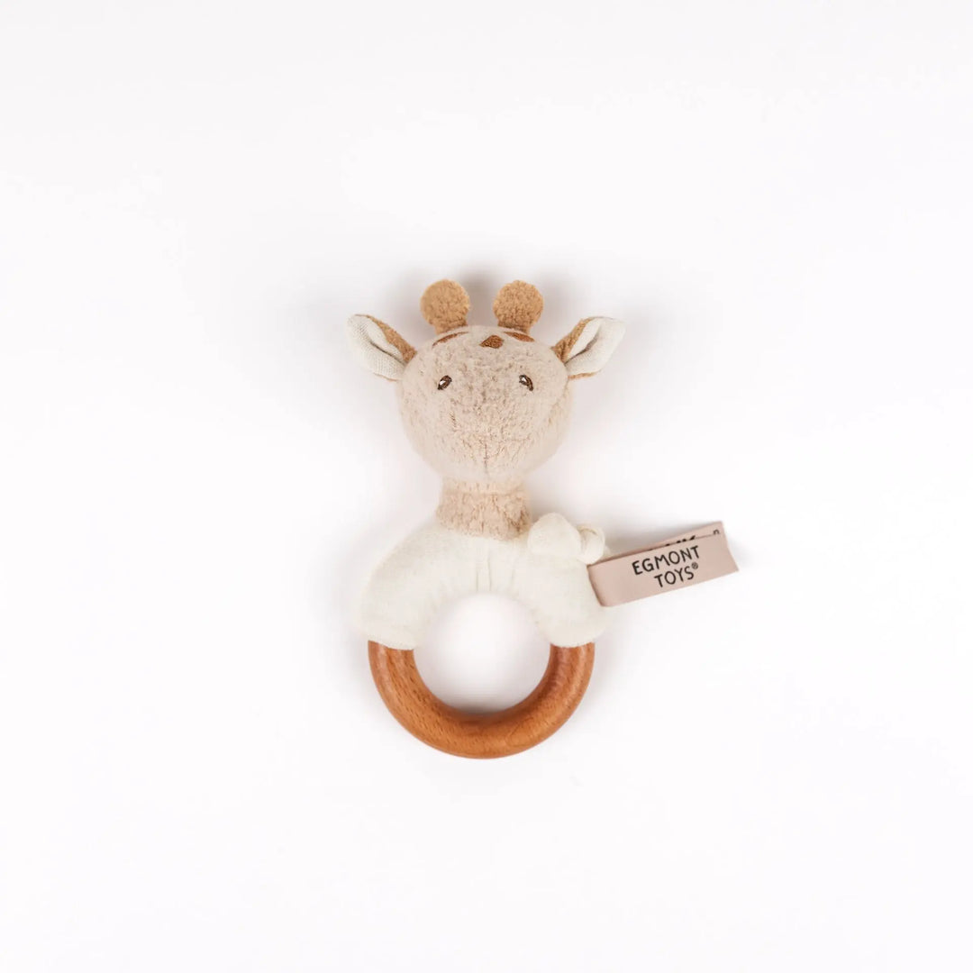 LEONIE GIRAFFE RATTLE WOOD