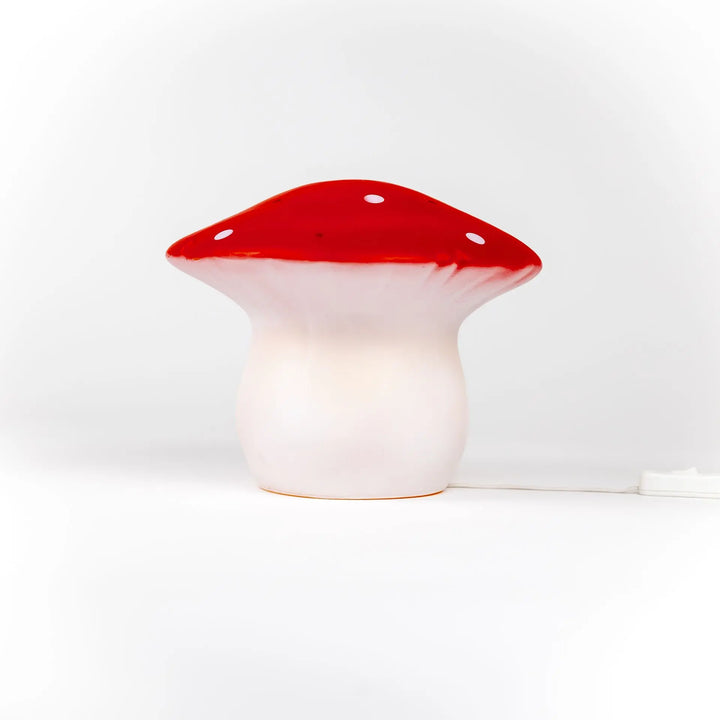 LAMP MUSHROOM MEDIUM RED