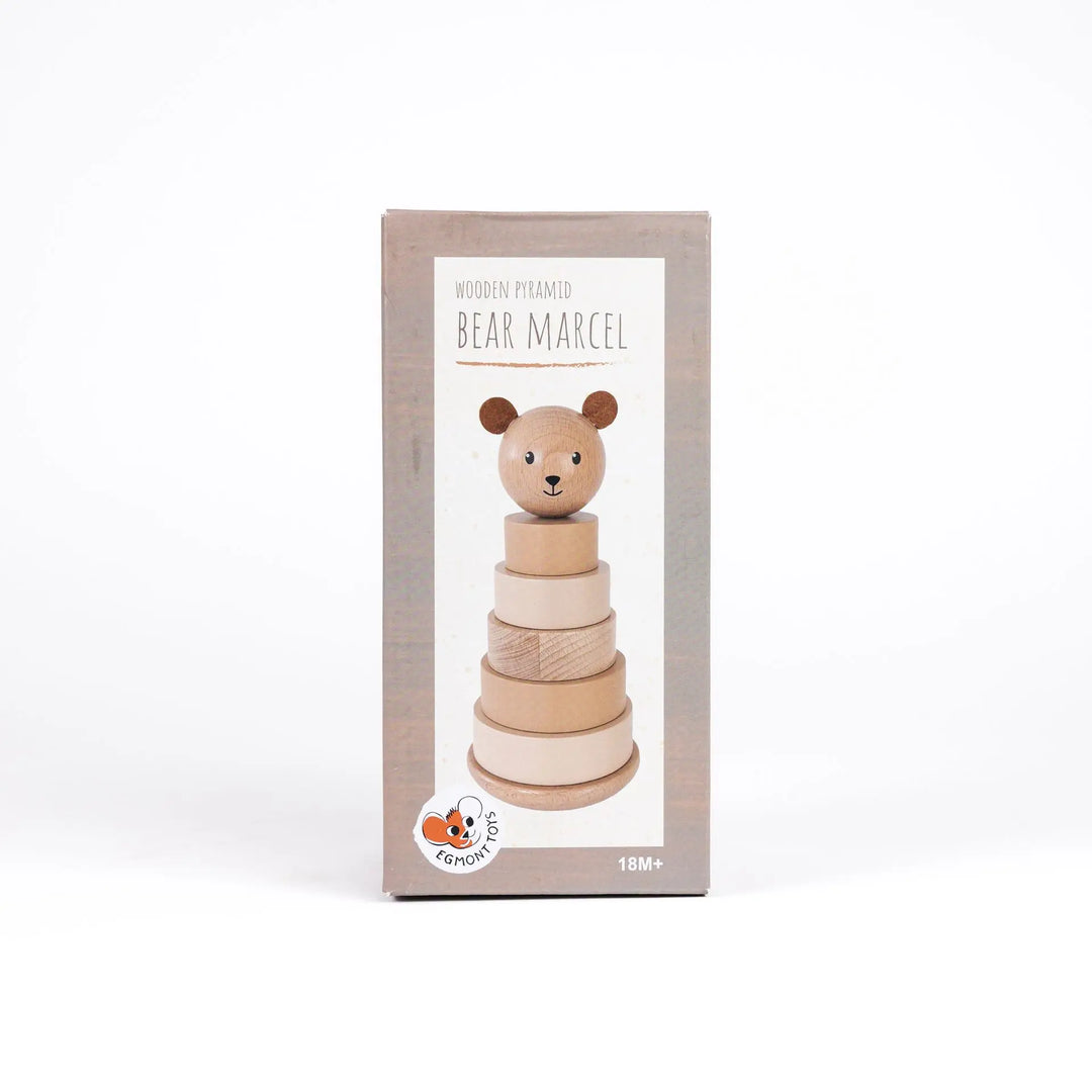 WOODEN PYRAMID BEAR MARCEL