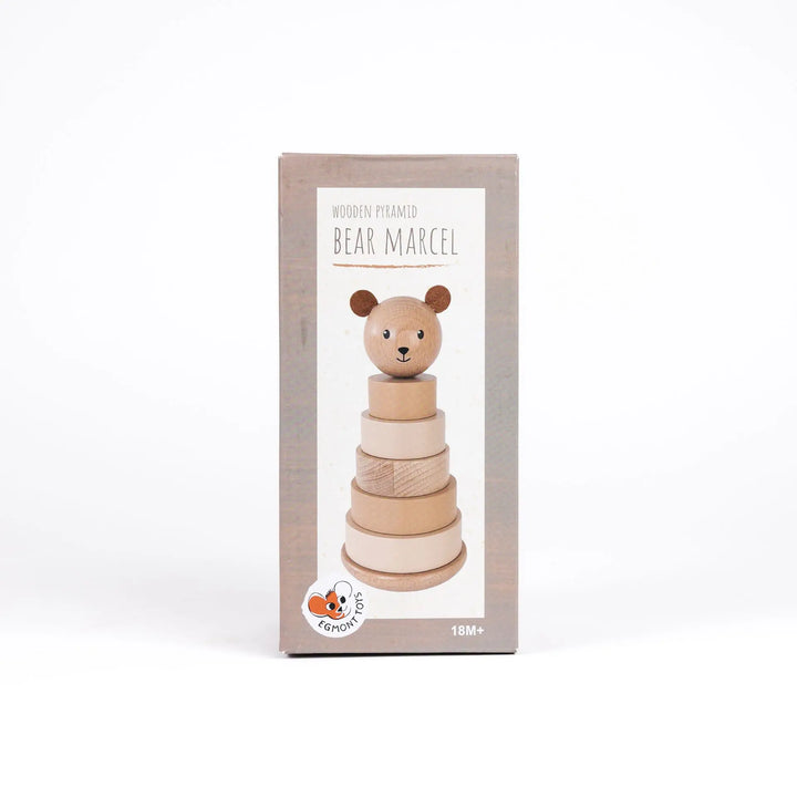 WOODEN PYRAMID BEAR MARCEL