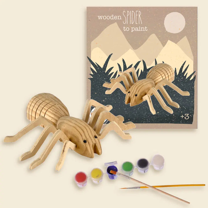WOODEN SPIDER TO PAINT