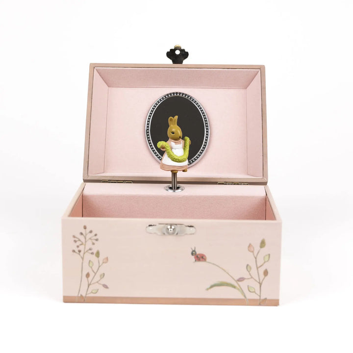 MUSICAL JEWELRY BOX RABBIT & LADYBUG