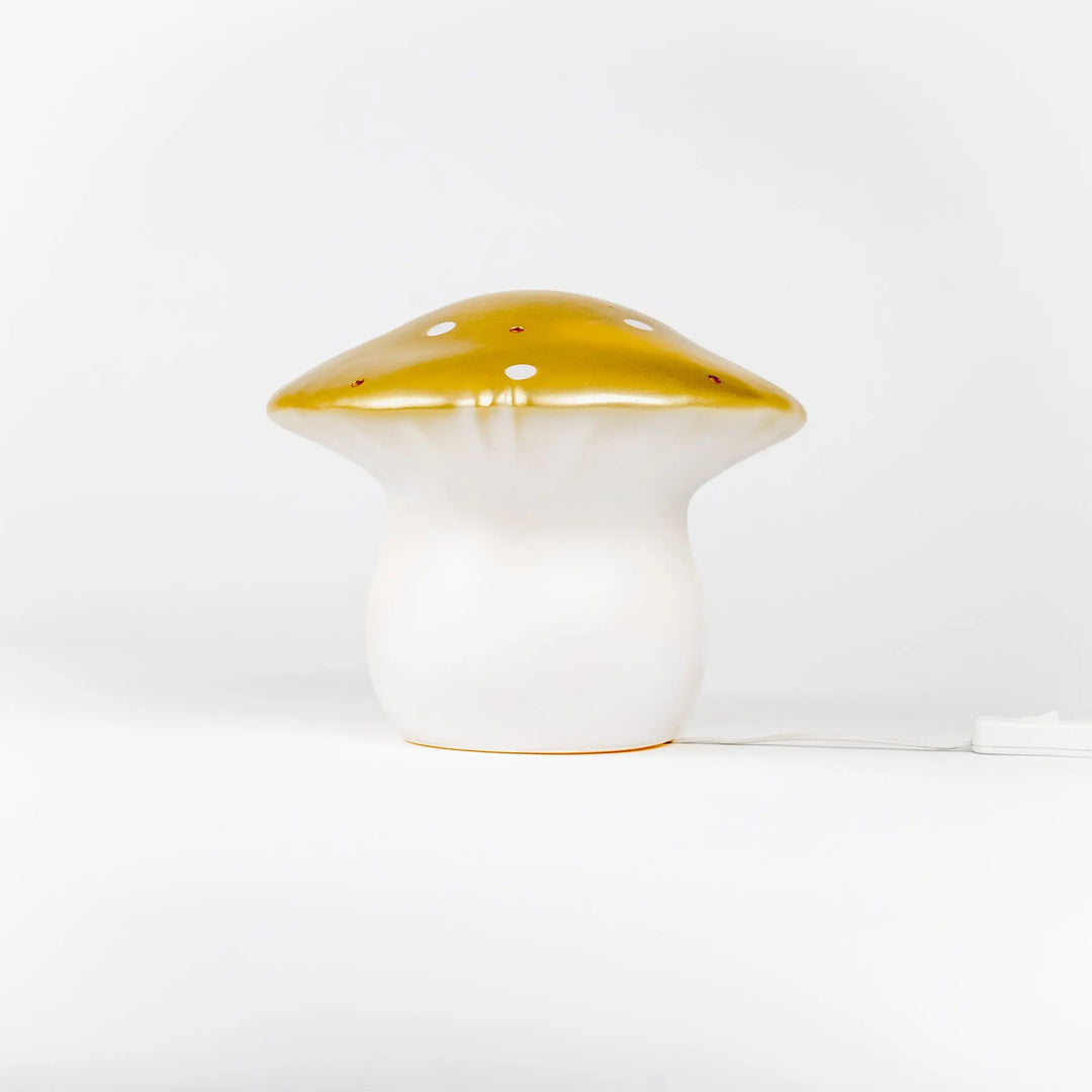 LAMP MUSHROOM MEDIUM GOLD