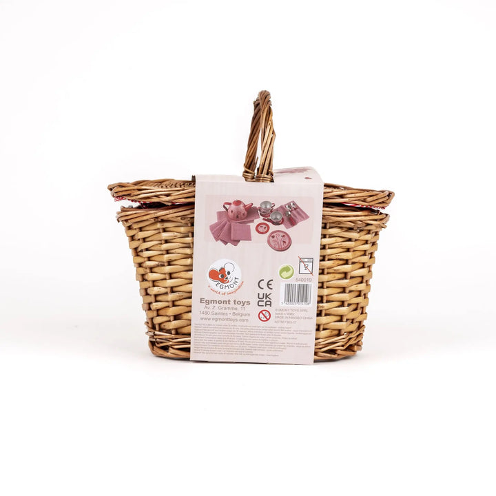 TIN TEA SET LADYBUG BASKET