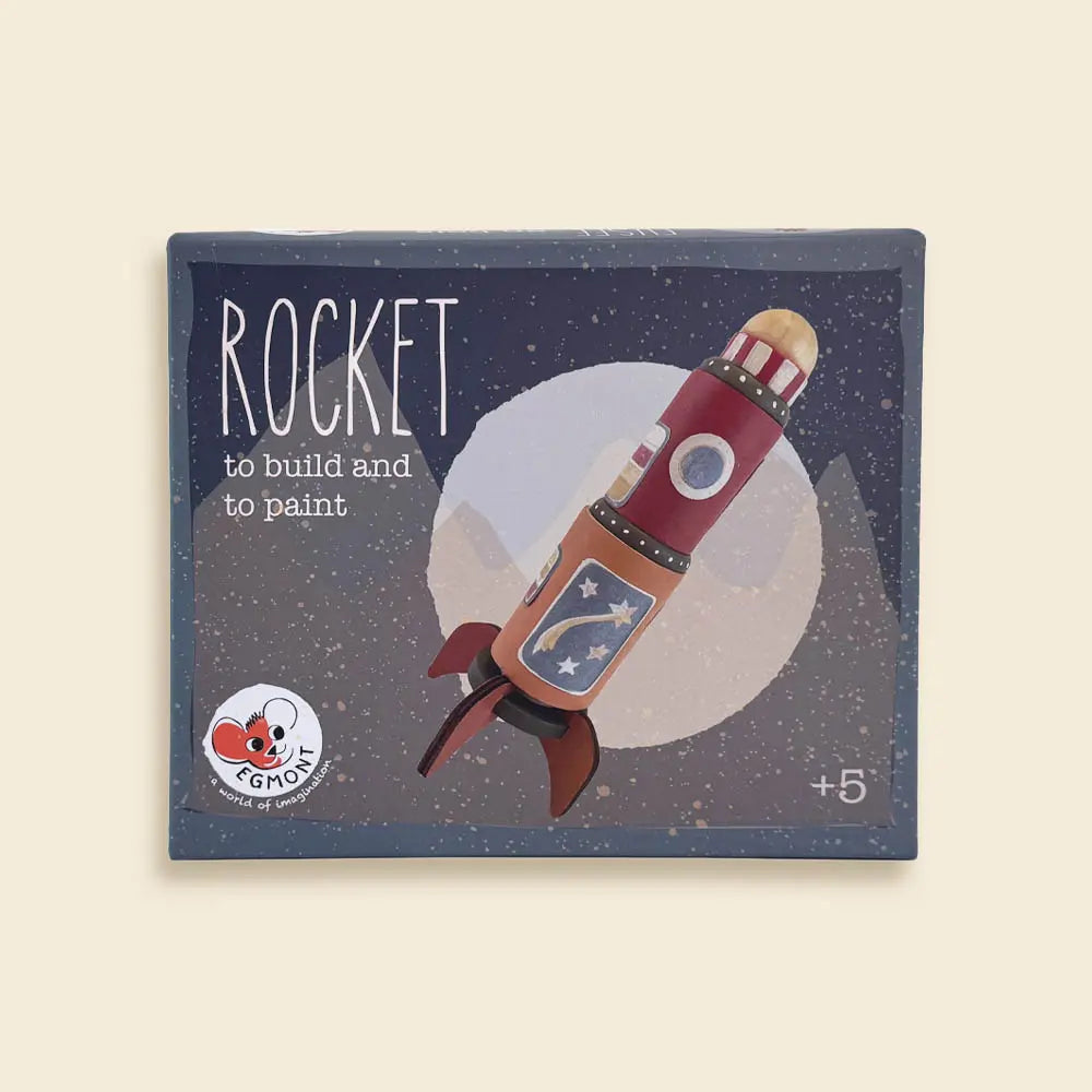 WOODEN ROCKET TO PAINT