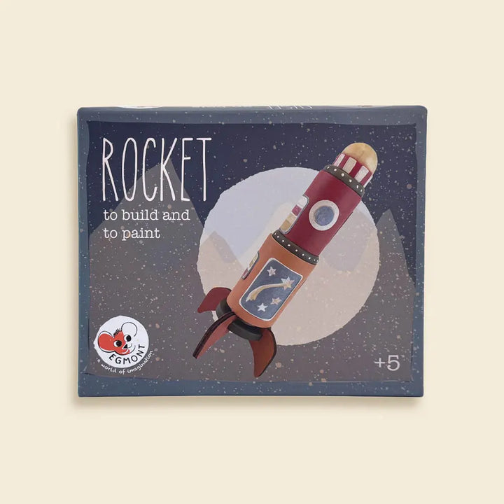 WOODEN ROCKET TO PAINT