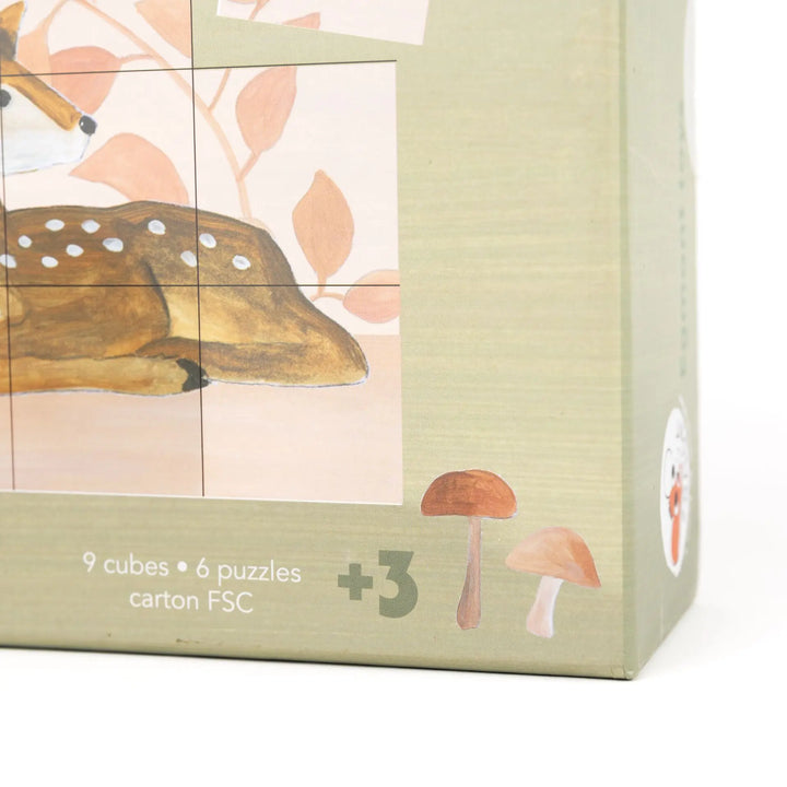 PUZZLE CUBES 9 PC FOREST
