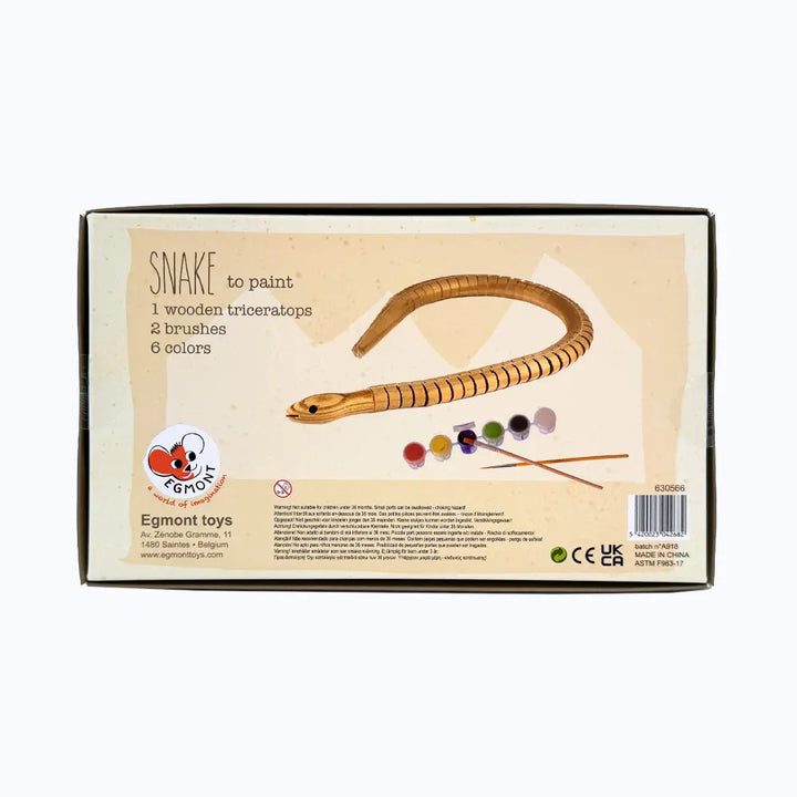 WOODEN SNAKE TO PAINT