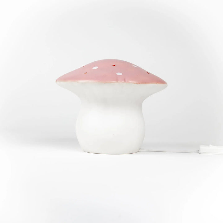 LAMP MUSHROOM MEDIUM VINTAGE PINK