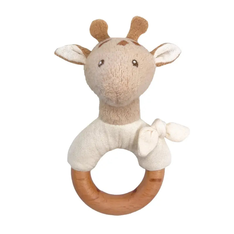LEONIE GIRAFFE RATTLE WOOD