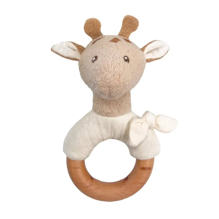 LEONIE GIRAFFE RATTLE WOOD