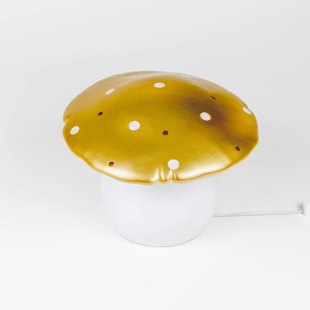LAMP MUSHROOM MEDIUM GOLD