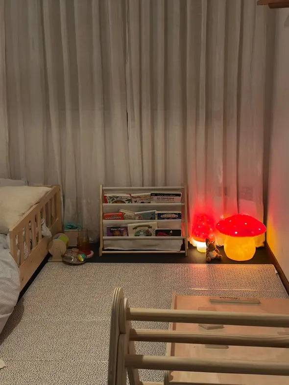 LAMP SMALL MUSHROOM RED