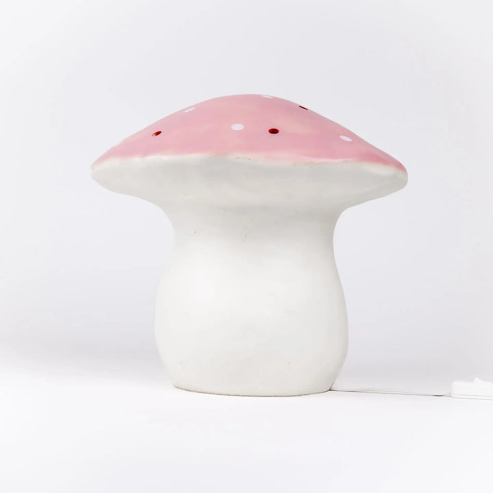 LAMP LARGE MUSHROOM VINTAGE PINK