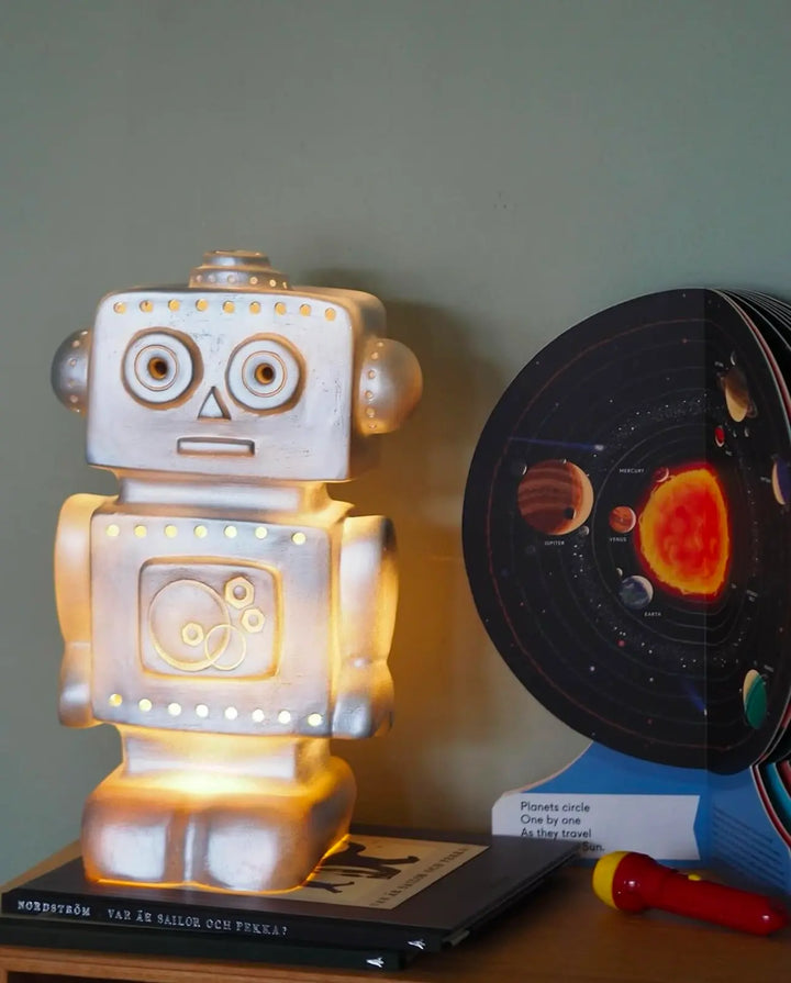 LAMP ROBOT SILVER