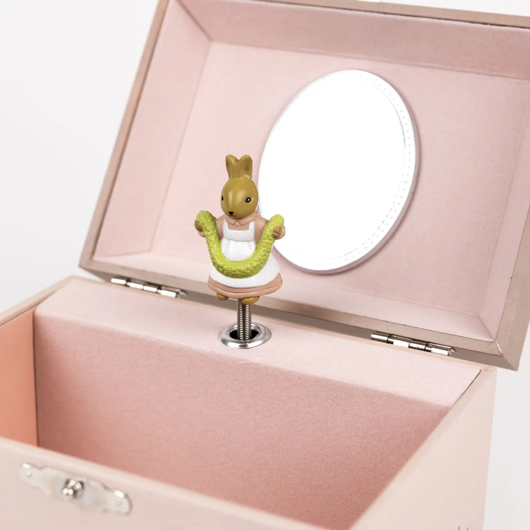 MUSICAL JEWELRY BOX RABBIT & LADYBUG