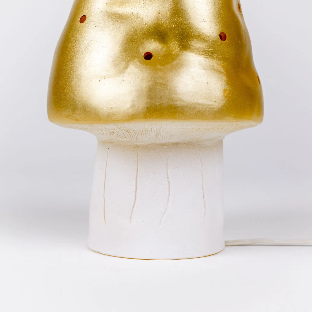 LAMP SMALL MUSHROOM GOLD