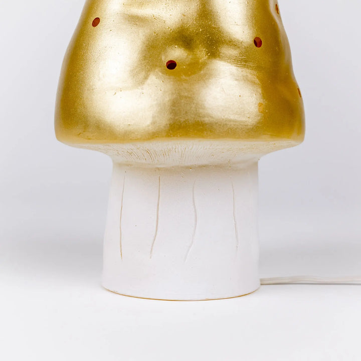 LAMP SMALL MUSHROOM GOLD